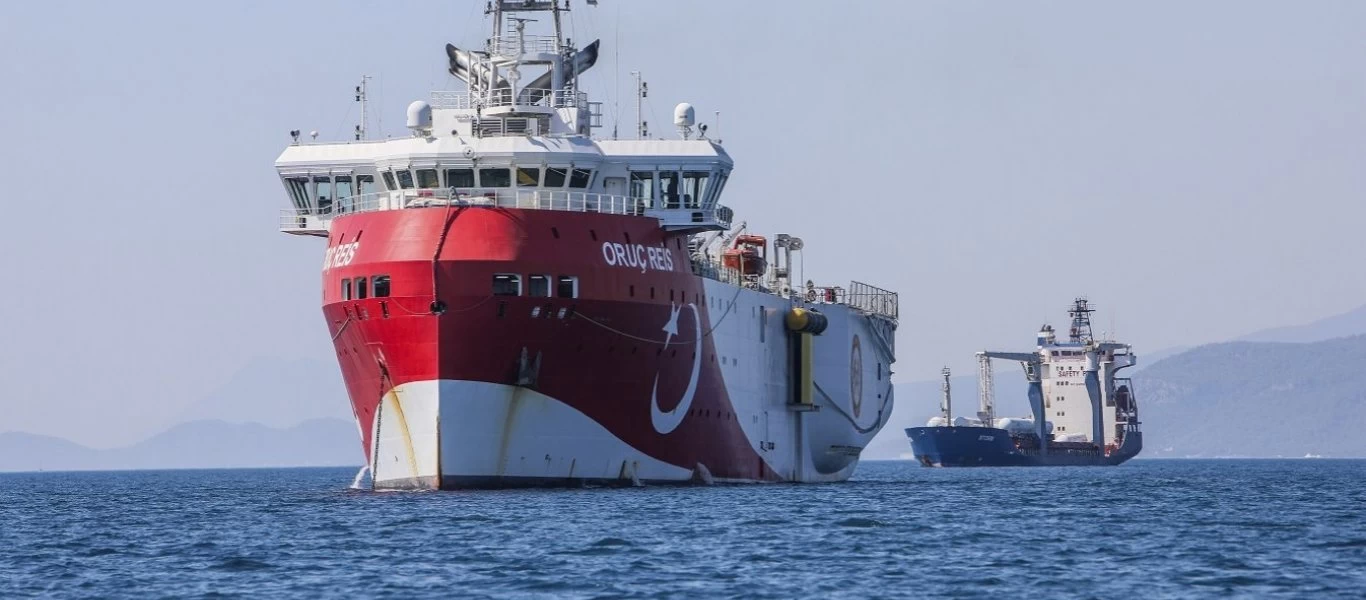 Συνεχίζει τις «διακοπές» του το Oruc Reis - Άλλαξε πορεία αλλά παραμένει εντός της ελληνικής υφαλοκρηπίδας